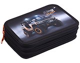 Пенал 3отд. "King of road" 19*11, молния, полиэстер