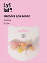 Заколка со стразами Такса перламутровая (пластик) (5,3см) (12-Izzy-7) (Lafilaf)
