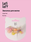 Заколка со стразами «Такса перламутровая», пластик, 5.3 см, Lafilaf - 0