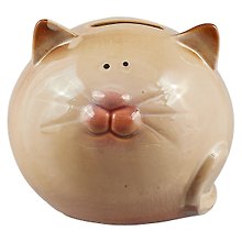 Копилка Кот круглый 9*11см (керамика) 12-8069-52023-2