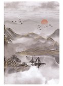 Тетрадь общая «Misterious mountains», 32 листа в клетку, А5, в ассортименте - Kairui - 0