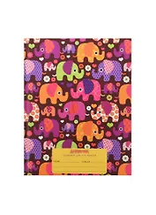 Дневник для мл.кл. "Веселый орнамент" 7Бц, выб.лак, блестки, Unnika