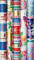 Бумага упаковочная 70см*2м Fancy Christmas, инд.уп., ассорти, STEWO
