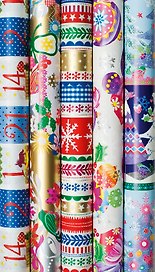 Бумага упаковочная 70см*2м Fancy Christmas, инд.уп., ассорти, STEWO