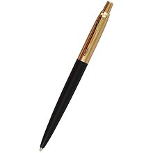 Ручка подарочная шариковая синяя, Jotter Premium Bond Street Black GT, Parker