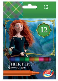Фломастеры 06цв "Храбрая сердцем" к/к, подвес, Disney