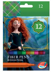Фломастеры 06цв "Храбрая сердцем" к/к, подвес, Disney