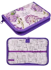 Пенал школьный 1 отделение "Цветы"