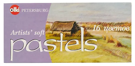 Пастель художественная 16цв "Ассорти" №14, soft, к/к, olki - 0