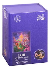 Деревянный пазл «Знаки зодиака Скорпион» 100 элементов, Davici