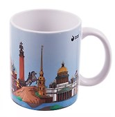 Кружка СПб Петербург-город, где сбываются мечты (керамика) (330мл) (К2025-130) - 1