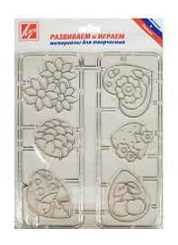 Трафарет для рисования красками по стеклу Кулончики (22С 1404-08) (в комплекте 6 подвесок) (упаковка)