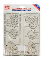 Трафарет для рисования красками по стеклу Кулончики (22С 1404-08) (в комплекте 6 подвесок) (упаковка)