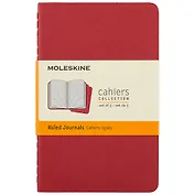 Набор книг для записей Moleskin Cahier Journal Pocket, 3 штуки, мягкая обложка, 32 листа, А6