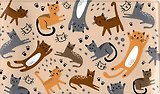Визитница 36 карт. 75*115мм к/з Лезар "Котики" 3МВП-И(Котики)