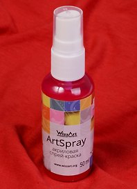 ArtSpray Акриловая спрей-краска Ягодно-малиновый (ST2) (флакон) (50мл) (WizzArt)