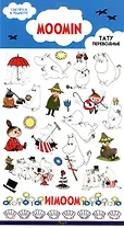Светящиеся наклейки-тату переводные Муми-тролли 110х200