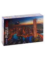 Пазл HATBER Premium 1000 эл. 680х450мм.Ночной город- (Дубай)