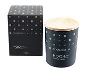 Свеча ароматическая с деревянной крышкой Moon (8х6)
