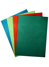 Набор листов фетр (А4) (4 шт) (зел.,крас., св.-зел., морск.) (упаковка) (11-ChnArts (Hunan)-J1