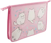 Папка для тетрадей А4 "Пушистики" 24,5*34*4см пластик, молния