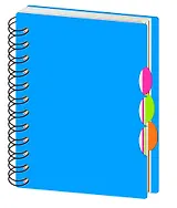 Тетрадь, 100л. А6 клетка Mariner Голубая пластиковая обложка, 3 пластиковых разделителя, на спирали