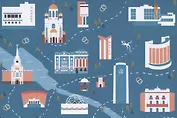 Открытка Екатеринбург Карта