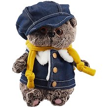 Игрушка мягкая Budi Basa, Басик BABY в джинсовом жилете BB-051