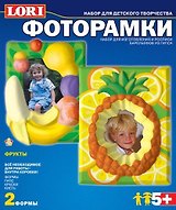 Набор для творчества LORI Барельефы, Фоторамки из гипса "Фрукты"