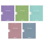 Тетрадь 12л лин. "Color Set" пласт.обл., ассорти