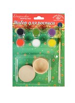 Набор для росписи Шкатулка (К3112) (дерев. шкатулка+6 красок -24мл+кисть) (блистер)