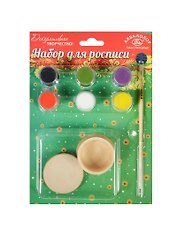 Набор для росписи Шкатулка (К3112) (дерев. шкатулка+6 красок -24мл+кисть) (блистер)