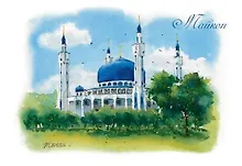 Открытка Майкоп Адыгея Соборная мечеть