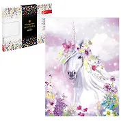 Набор для творчества. Алмазная мозаика на подрамнике "Цветочный единорог", 30 х 40 см