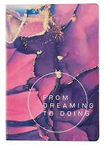 Книга для записей А5 80л "Dream book. № 1" иск.кожа, комбинир.блок