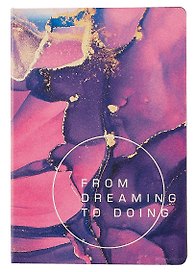 Книга для записей А5 80л "Dream book. № 1" иск.кожа, комбинир.блок
