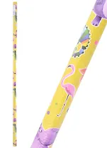 Бумага упаковочная 70*100см "Веселые зверята" суперглад., инд.уп., ассорти