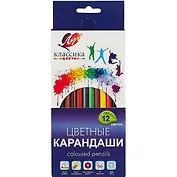 Карандаши цветные Луч, "Классика", 12 цветов