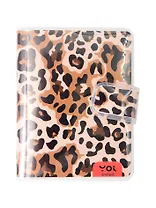 Записная книжка А7 80 листов в линейку, "Леопард" в ПВХ-обложке, Yoi