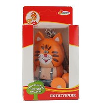 Дерев. игрушка Потягунчик с фигуркой Кот (SJ-CK) (Играем вместе Буратино) (2+) (коробка) (в кор. 36шт)