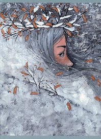 Тетрадь общая «Девушка зима (экслюзив)», 48 листов в клетку, А4 - Listoff