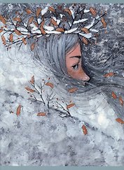 Тетрадь общая «Девушка зима (экслюзив)», 48 листов в клетку, А4 - Listoff