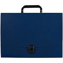 Портфель А4 12отд. "Matt Classic" пластик, синий, инд.уп., Erich Krause