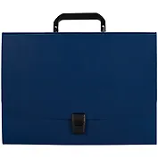 Портфель А4 12отд. "Matt Classic" пластик, синий, инд.уп., Erich Krause