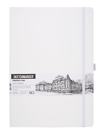 Скетчбук 21*29.7 80л "Sketchmarker" белый, 140г/м2, слоновая кость, тв.обл
