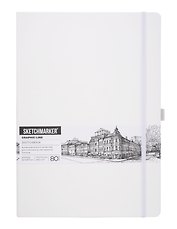 Скетчбук 21*29.7 80л "Sketchmarker" белый, 140г/м2, слоновая кость, тв.обл
