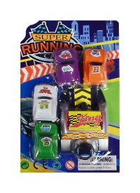 Набор игрушек «Машинки Super running» с запуском, 4 штуки