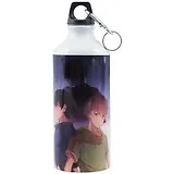 Бутылка с карабином Аниме Синтонимы Два друга (цветн) (Медина Мирай) (цветная) (металл) (600мл) (БМ2022-22)