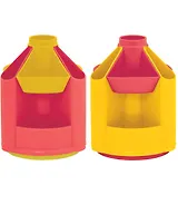 Подставка настольная "Mini Desk" лимонный/малиновый, вращающаяся, Стамм