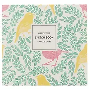 Скетчбук «Happy time», 190 листов, 18 х 17 см
